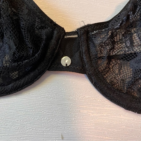 NWT Chantelle Lingerie Spirit Full Coverage Lace Molded Bra 32C BLACK #0097E - Picture 10 of 13